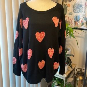 ❤️ Get it in time for Valentine’s Day! ❤️ TORRID Hearts Scoop Neck Sweater